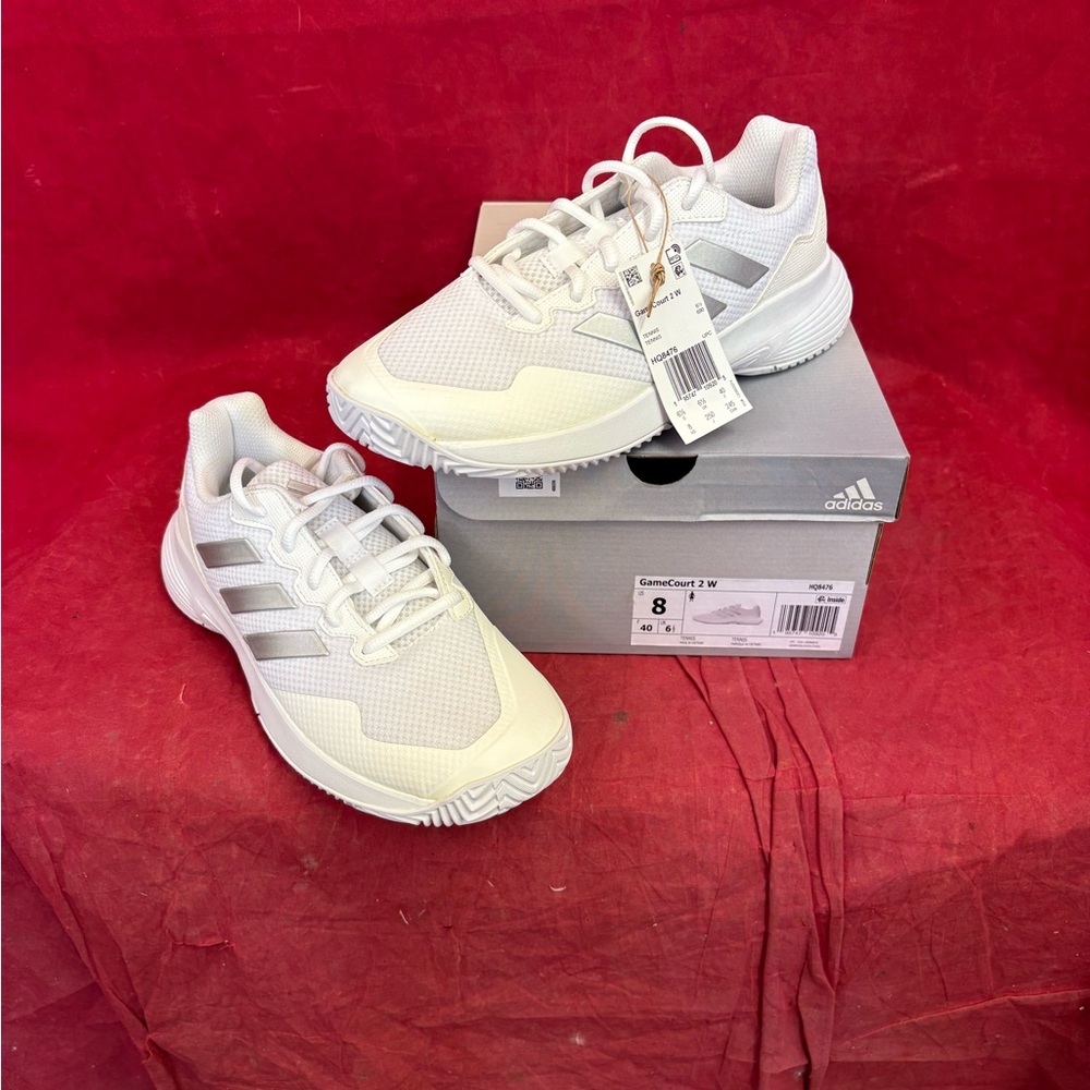 Adidas Women's Game Court 2.0 Running shoes White Sz 8 W